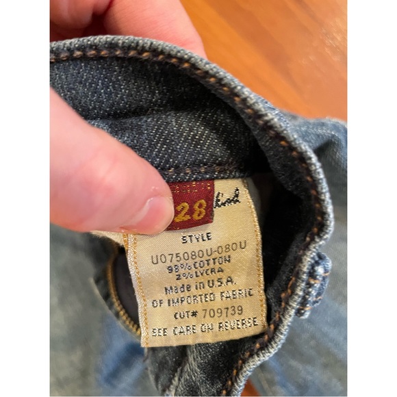 7 For All Mankind Womens Low Waist Flare Jeans SZ 28, $195 - Picture 6 of 7